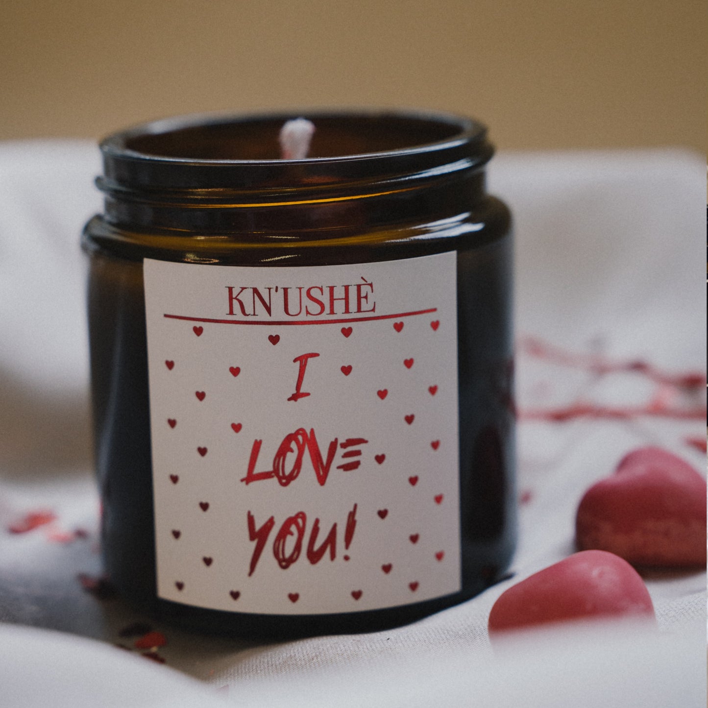 Soy wax candle “I LOVE YOU”