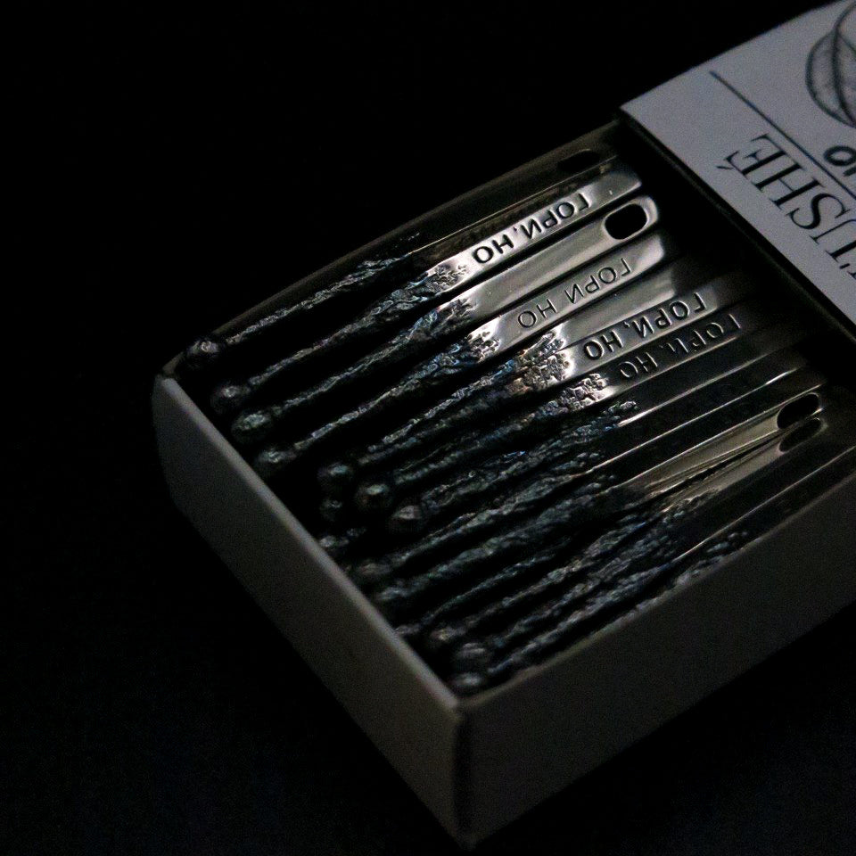 Silver pendant "Match"