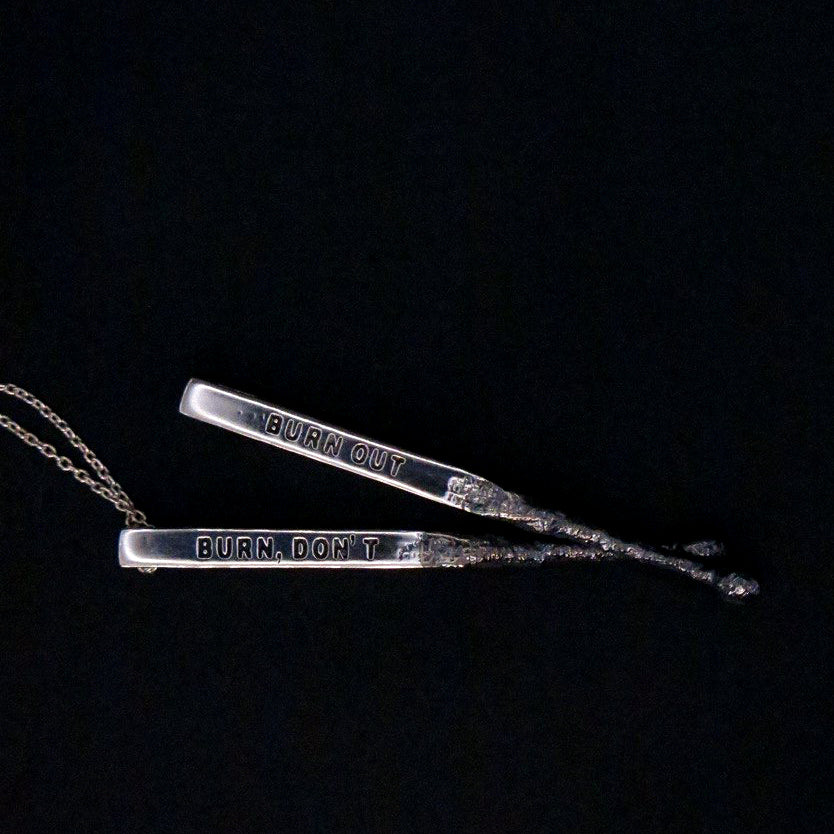 Silver pendant "Match"