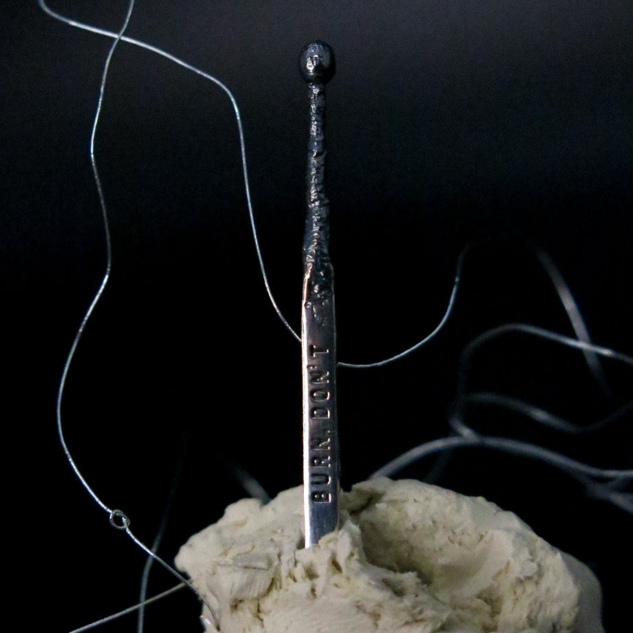 Silver pendant "Match"