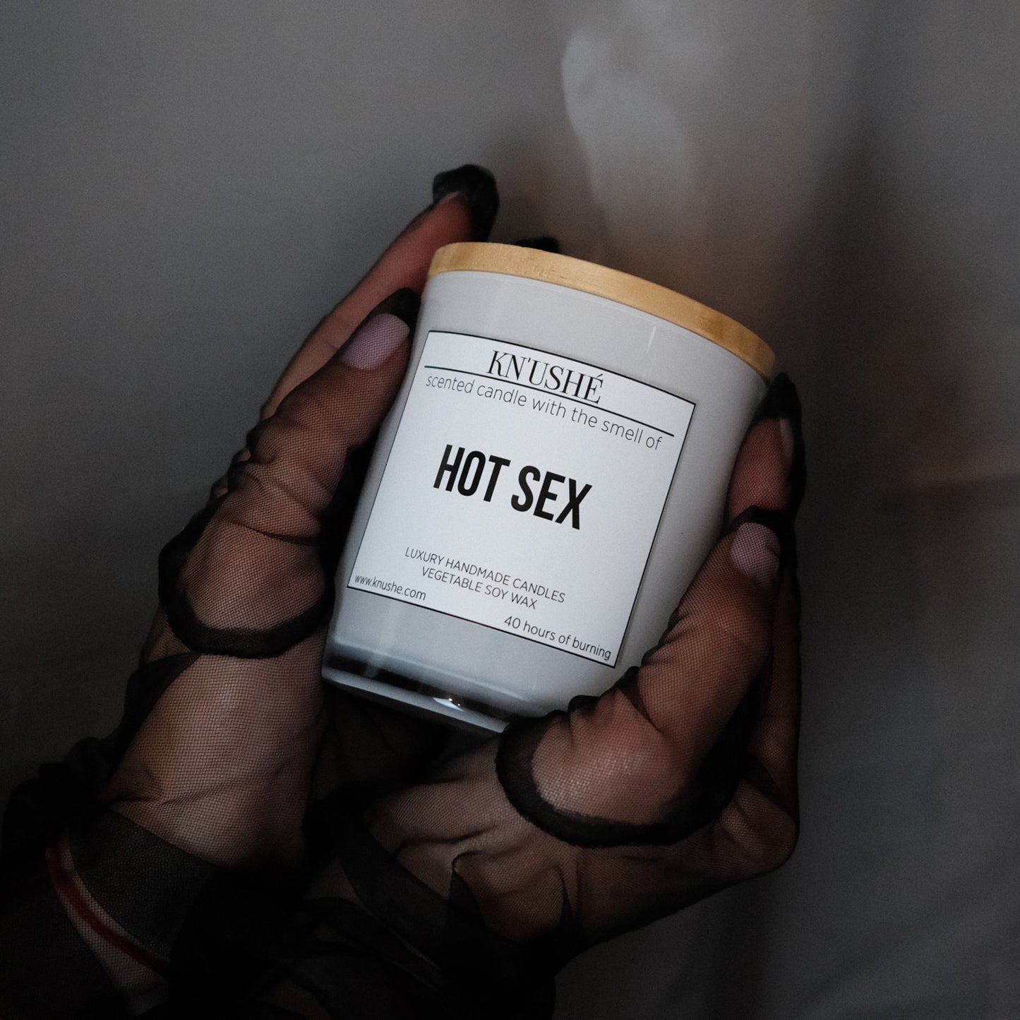 Scented candle  with the smell of "HOT SEX"
